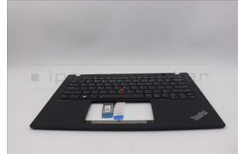 Lenovo 5M11L59470 C-Cover with keyboard, US English Euro, Black, Backlight, WWAN, US