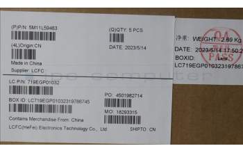 Lenovo 5M11L59483 C-Cover with keyboard, German, Black, Backlight, WWAN, UK