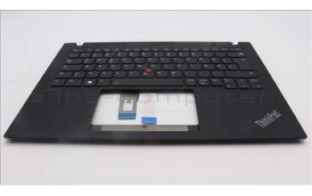 Lenovo 5M11L59483 C-Cover with keyboard, German, Black, Backlight, WWAN, UK
