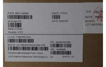 Lenovo 5M11L59489 MECH_ASM BL KB BK WW HBW CHY