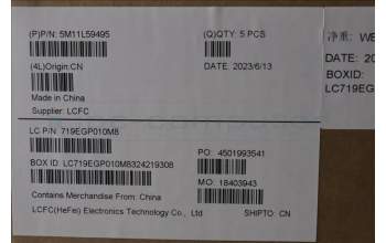 Lenovo 5M11L59495 C-Cover with keyboard, Hungarian, Black, Backlight, WWAN, UK