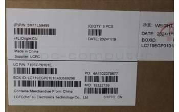 Lenovo 5M11L59499 C-Cover with keyboard, Icelandic, Black, Backlight, WWAN, UK