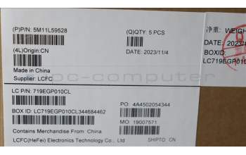 Lenovo 5M11L59528 MECH_ASM BL KB BK WW NORDIC TRI