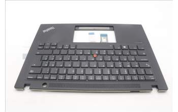 Lenovo 5M11L59539 C-Cover with keyboard, Slovenian, Black, Backlight, WWAN, UK
