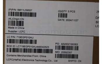 Lenovo 5M11L59557 MECH_ASM BL KB BK WW THAI CHY