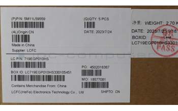 Lenovo 5M11L59559 MECH_ASM BL KB BK WW THAI SRX