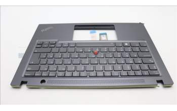 Lenovo 5M11L59610 C-Cover with keyboard, Hungarian, Grey, Backlight, UK