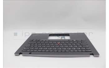 Lenovo 5M11L59628 C-Cover with keyboard, Portuguese, Grey, Backlight, UK