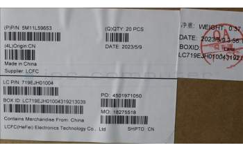 Lenovo 5M11L59653 MECH_ASM FRU POWER_BTN W FPR Black