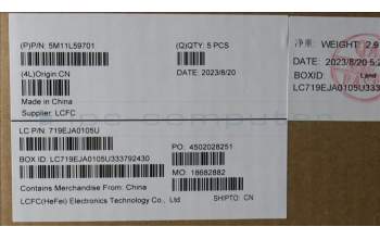 Lenovo 5M11L59701 MECH_ASM FRU KB CCV ITA UK (SRX) BK