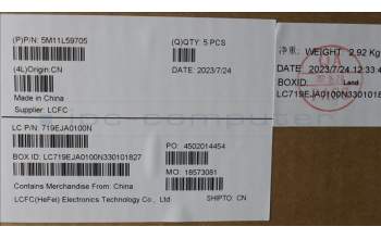 Lenovo 5M11L59705 MECH_ASM FRU KB CCV NOR UK (SRX) BK