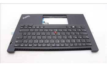 Lenovo 5M11L59709 C-Cover with keyboard, Portuguese, Black, UK