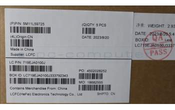 Lenovo 5M11L59725 MECH_ASM FRU KB CCV SWE/FIN UK (SRX) BK