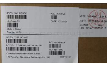 Lenovo 5M11L59741 MECH_ASM FRU KB CCV UK UK (SRX) BK