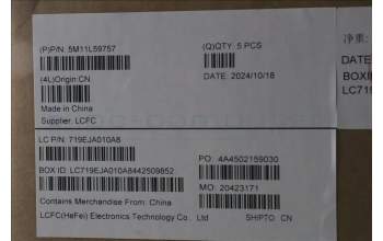 Lenovo 5M11L59757 MECH_ASM FRU KB CCV JPN JP (SRX) BK