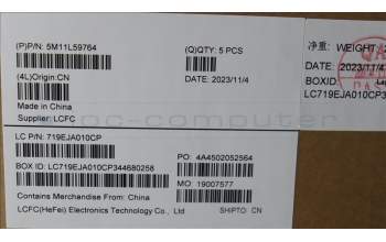 Lenovo 5M11L59764 MECH_ASM FRU KB CCV THAI US (LTN) BK