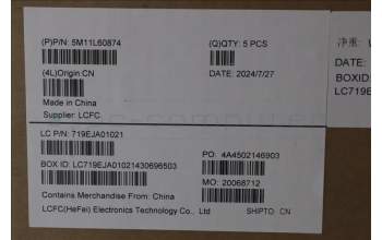 Lenovo 5M11L60874 MECH_ASM FRU KB CCV ITA UK BL (CHY) BK