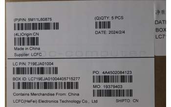 Lenovo 5M11L60875 MECH_ASM FRU KB CCV ITA UK BL (LTN) BK