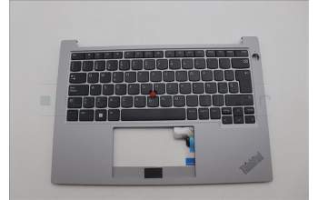 Lenovo 5M11L60992 C-Cover with keyboard, Spanish, Arctic Grey, UK