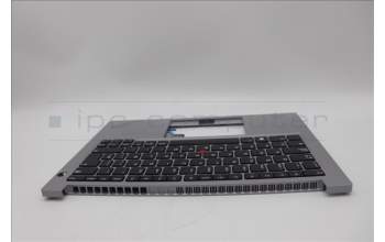 Lenovo 5M11L60992 C-Cover with keyboard, Spanish, Arctic Grey, UK