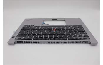 Lenovo 5M11L60994 C-Cover with keyboard, French, Arctic Grey, US