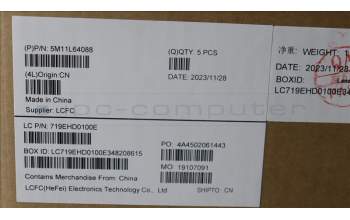 Lenovo 5M11L64088 C-Cover with keyboard, Bulgarian, Black, Backlight, UK