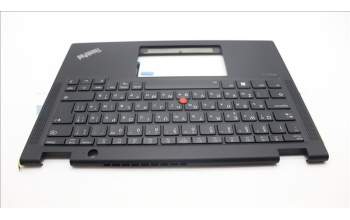 Lenovo 5M11L64088 C-Cover with keyboard, Bulgarian, Black, Backlight, UK