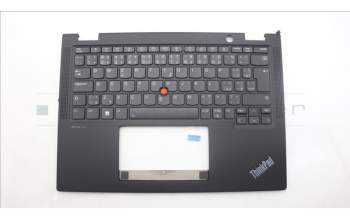 Lenovo 5M11L64094 C-Cover with keyboard, Czech Slovakian, Black, Backlight, UK