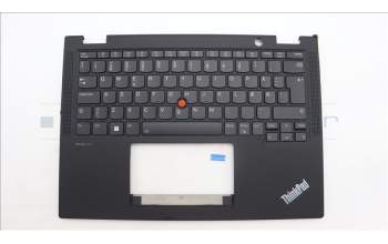 Lenovo 5M11L64097 C-Cover with keyboard, Danish, Black, Backlight, UK