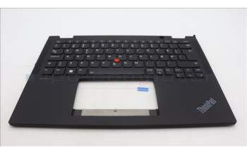 Lenovo 5M11L64097 C-Cover with keyboard, Danish, Black, Backlight, UK