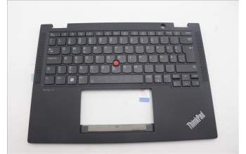 Lenovo 5M11L64103 C-Cover with keyboard, Estonian, Black, Backlight, UK