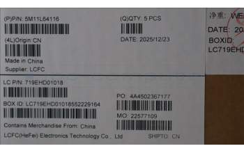 Lenovo 5M11L64116 KBD W C GER BKLT PMX UK BK