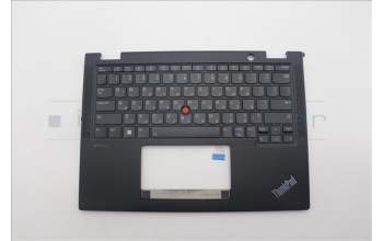 Lenovo 5M11L64121 C-Cover with keyboard, Hebrew, Black, Backlight, US