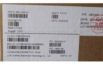 Lenovo 5M11L64124 C-Cover with keyboard, Hungarian, Black, Backlight, UK