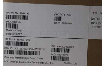 Lenovo 5M11L64132 C-Cover with keyboard, Italian, Black, Backlight, UK