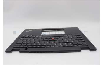 Lenovo 5M11L64132 C-Cover with keyboard, Italian, Black, Backlight, UK