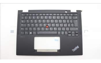 Lenovo 5M11L64133 C-Cover with keyboard, Italian, Black, Backlight, UK