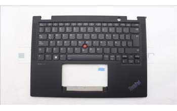 Lenovo 5M11L64142 C-Cover with keyboard, Spanish LA, Black, Backlight, UK
