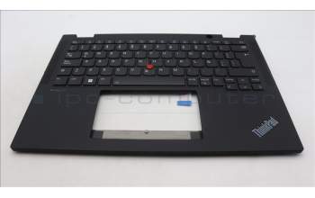 Lenovo 5M11L64142 C-Cover with keyboard, Spanish LA, Black, Backlight, UK