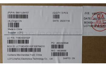 Lenovo 5M11L64157 C-Cover with keyboard, Slovenian, Black, Backlight, UK