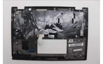 Lenovo 5M11L64160 C-Cover with keyboard, Spanish, Black, Backlight, UK