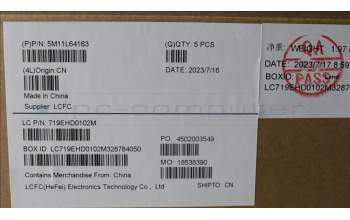 Lenovo 5M11L64163 MECH_ASM KBD W C SWE/FIN BKLT LTN UK BK