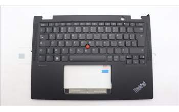 Lenovo 5M11L64224 C-Cover with keyboard, French, Black, Backlight, WWAN, US
