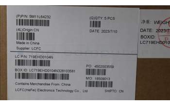 Lenovo 5M11L64232 C-Cover with keyboard, Greek, Black, Backlight, WWAN, US