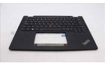 Lenovo 5M11L64259 C-Cover with keyboard, Norwegian, Black, Backlight, WWAN, UK