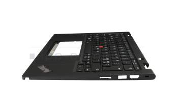 5M11L64263 Original Lenovo Tastatur inkl. Topcase ND (nordic) schwarz/schwarz mit Backlight und Mouse-Stick