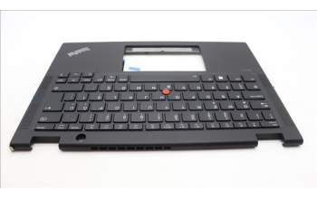 Lenovo 5M11L64289 C-Cover with keyboard, Turkish, Black, Backlight, WWAN, UK