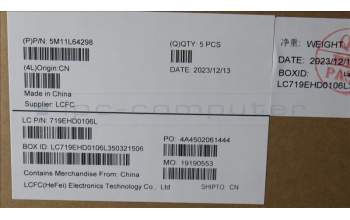 Lenovo 5M11L64298 C-Cover with keyboard, Ukraine, Black, Backlight, WWAN, US