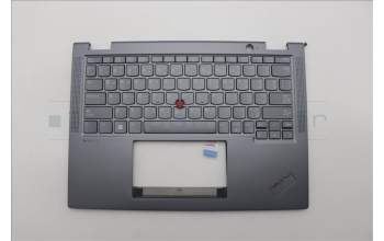 Lenovo 5M11L64306 C-Cover with keyboard, Arabic, Grey, Backlight, US