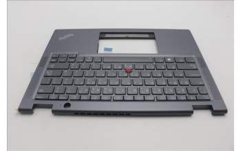 Lenovo 5M11L64306 C-Cover with keyboard, Arabic, Grey, Backlight, US
